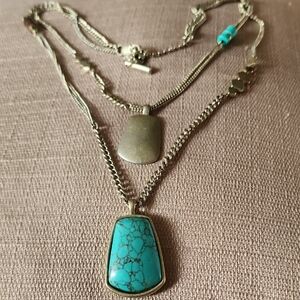 Vintage Kenneth Cole Matte Gold-Tone Double Strand Necklace In Great Condition